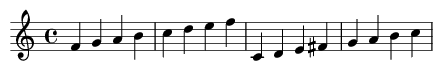 eight note scale with transposition